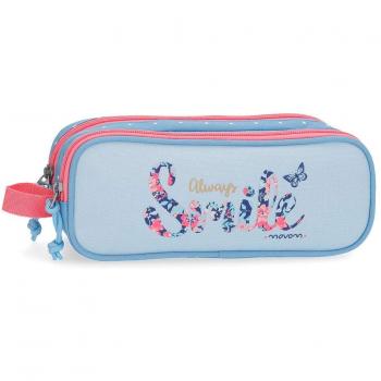 MOVOM Always Smile Neceser de viaje, 23 cm, 1.45 litros, Azul