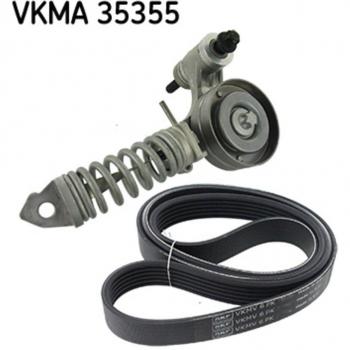 Juego de correas poli V SKF VKMA 35355 para OPEL Astra J, Meriva B y Sports Tourer