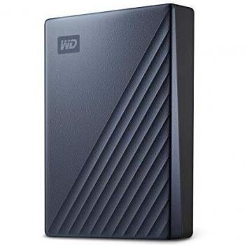 WD 4TB My Passport Ultra Portable HDD USB-C with software for device management, backup and password protection - Works with PC, Xbox X, Xbox S, PS4 and PS5 - Midnight Blue