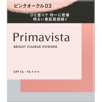 Sofina Primavista Bright Charge Powder with Sponge SPF 16 PA+++ 03 Pink Ocher