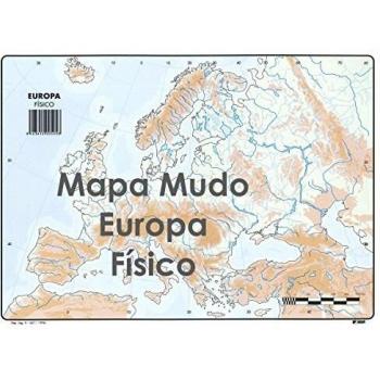 Mapa Mudo SELVI Color Din-A4 Europa Físico, Caja x50
