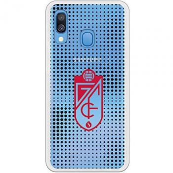 Funda Oficial Transparente Semitono Negro con Escudo Rojo para Samsung Galaxy A20e - Modelo SS18-19
