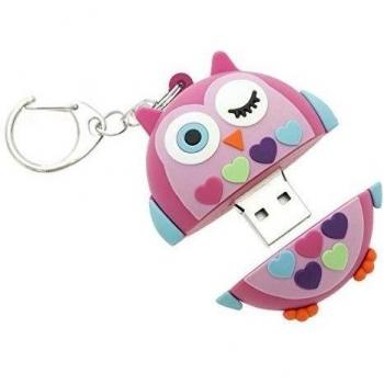 My Doodles DDOWLUSB - Memoria flash USB de 8 GB con accesorio de llavero, diseño búho