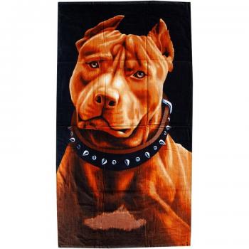 TOALLA ESTAMPADA PITBULL 90X170CM 100% ALGODÓN