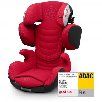 Kiddy 41523CF120 Cruiserfix 3 - Silla infantil para automóvil rojo rojo