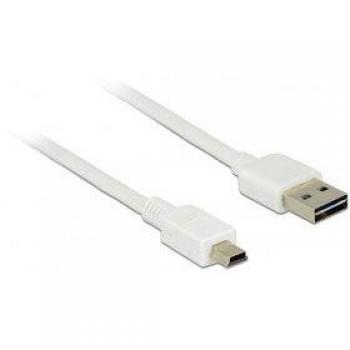 Cable USB 2.0 Easy A a Mini B de 0,5 m, blanco