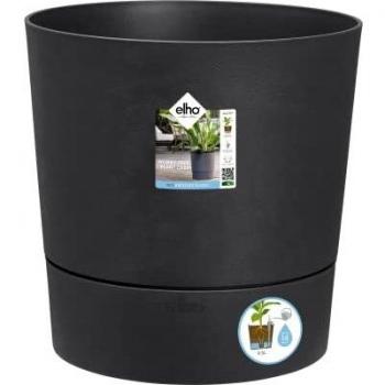 Maceta Elho Greensense Aqua Care Redonda, 43 cm, Gris Carbón