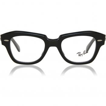 Ray-Ban RX 5486 State Street Gafas Graduadas para Hombre Negras con armazón 2000 y lentes recetados de 46