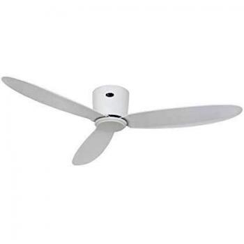 CasaFan Eco Plano II WE-WE Ventilador de Techo con motor Luz y Mando 13W Blanco