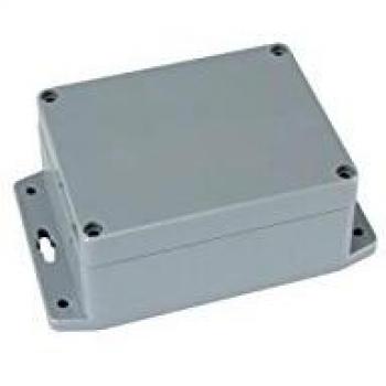 Caja Sellada de ABS Gris Oscuro con Brida de Montaje - Resistente al Agua - 115 x 90 x 55 mm