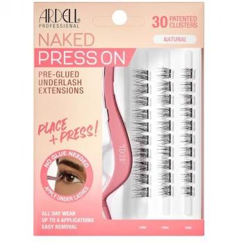 Ardell Naked Lashes Press On Natural Pestañas postizas 1 pieza, incluye pestañas autoadhesivas que brindan facilidad de presión y sujeción durante todo el día para un look natural