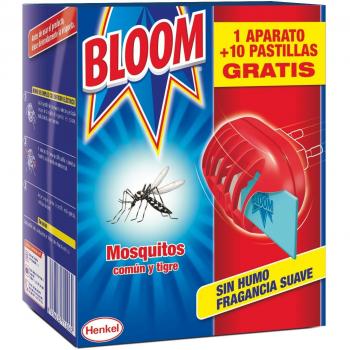 Bloom Eléctrico: Aparato y 10 Pastillas Anti-Mosquitos Común y Tigre