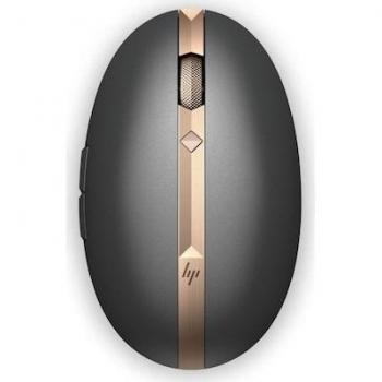 HP Spectre 700 Wireless Rechargeable Mouse with 1600 DPI, Black/Gold