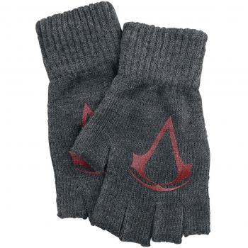 Assassin's Creed Red Logo Guantes sin dedos grisáceo/rojo