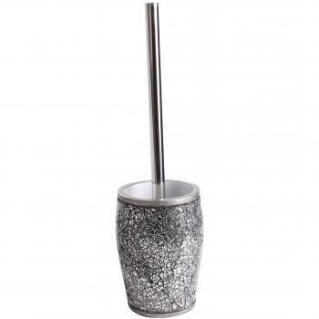BATHSTAGE B-SHINY - Escobillero con base, 38 x 10 x 10 cm, color gris