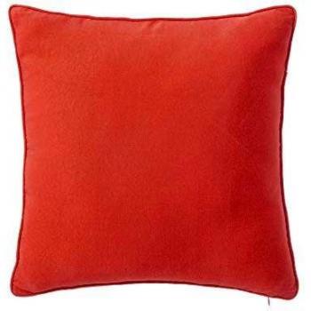 Cojín Liso Coral rústico de algodón y poliéster de 45x45 cm - LOLAhome