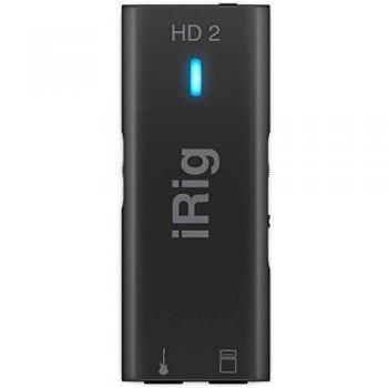 IK Multimedia iRig HD 2 - Interface for Guitar, 96 kHz with 24-bit A/D Conversion, Outstanding Audio Quality, Compact, Professional Sound, FX and Thru Adjustment