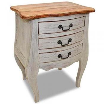 vidaXL Bedside Cabinet Solid Reclaimed Wood 48x35x64 cm