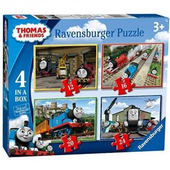 Ravensburger - Caja de 4 Rompecabezas de Thomas & Friends