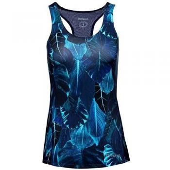 Desigual Bio Patching Camiseta, Mujer, Azul, Small
