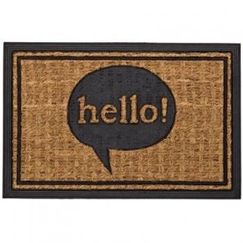 TIENDA EURASIA Felpudo Original Hello Panama 60 x 40 con Base de Goma