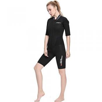 Cressi Endurance Ladt Shorty Wetsuit Monoshort sin Capucha en Neopreno de 3mm, Women's, Negro, S/2
