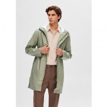 Chubasquero verde khaki Selected Homme SLHMAGNUSRAIN