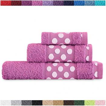 Juego de Toallas de Baño Lunares 3 Piezas