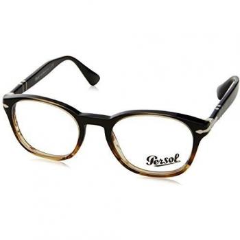 Persol 0PO3122V, Monturas de Gafas para Hombre, Brown/Striped Brown, 50