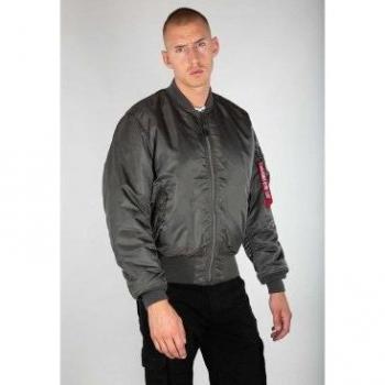 Alpha Industries MA-1 Men's Bomber Jacket - Classic Style, Variety of Colors and Sizes, Grey