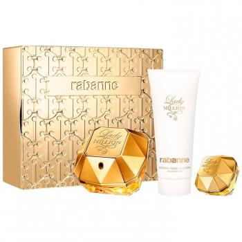 Paco Rabanne Lady Million Eau de Parfum Gift Set - 80 ML with Body Lotion and Miniature