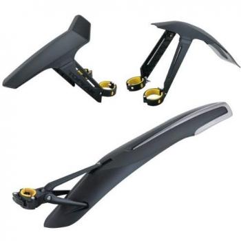 TOPEAK Defender XC1 & XC11-26 Juego de Guardabarros, Negro, 33 x 24 x 19 cm