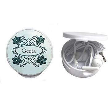 Auriculares in-ear en una caja personalizada con Gerta