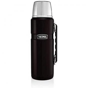 THERMOS Isolierflasche King - Frasco, Color Negro Mate, Talla 1.2 Liter