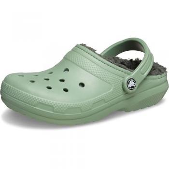 Crocs Classic Lined Clogs - Unisex, Size W8/M6, Absolute Green