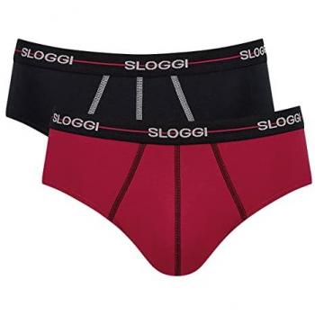 Sloggi Start Midi Men's Briefs - 2 Pack, Multicolor Cotton
