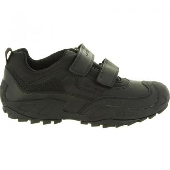 Geox New Savage F Fit Rip Tape Shoes Black - Size 10