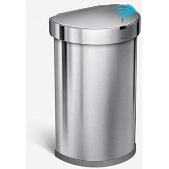 simplehuman 45 Liter Semi-Round Sensor Can