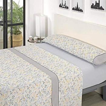 Mora - Juego sábanas J13. Cama 150 cm. Gris