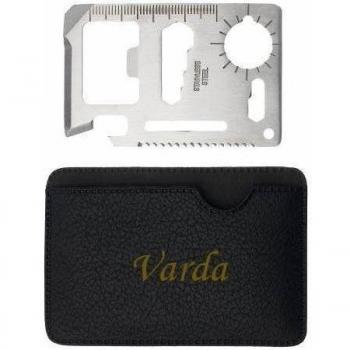 Herramienta multifunción de bolsillo con estuche con nombre grabado: Varda