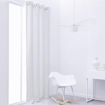 Cortina TODAY Blanco 140 x 240 cm - Cortina de poliéster, color blanco, dimensiones 140 cm de ancho x 240 cm de largo, diseño moderno y elegante, fácil instalación, apta para lavado a máquina