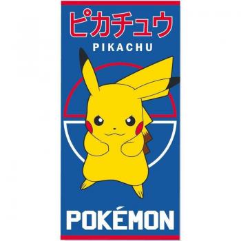 Toalla Pikachu Pokemon de Algodón 70x140cm Suave y Absorbente