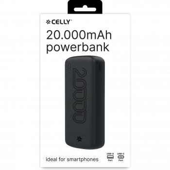 Celly - PBE20000EVOBK batería externa Litio 20000 mAh Negro