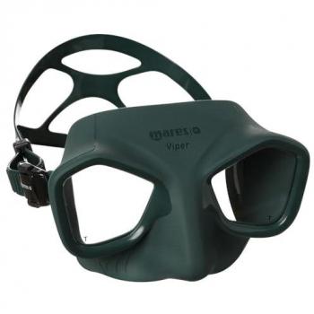 Mares Pure Passion Máscara De Apnea Viper Carton Box, Máscara de apnea para freediving, diseño ergonómico, lente de vidrio templado, marco de silicona suave, hebillas ajustables, color verde, talla única