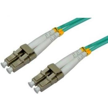 Intellinet 750066 fiber optic cable 118.1 3 m LSZH OM3 LC Aqua