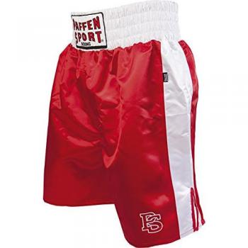 Paffen Sport Pro Boxeo corto, hombre, color rojo / blanco, tamaño S