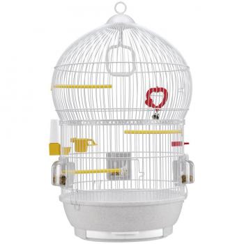 Jaula para pajaros Ferplast Bali 2 colores Blanco