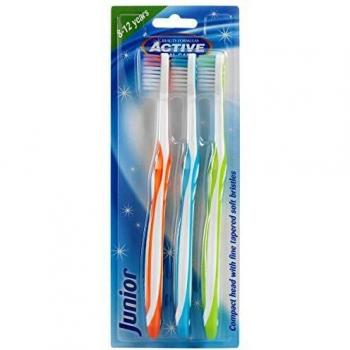 Beauty Formulas Active Oral Care Junior Cepillo de dientes 3 piezas, surtido