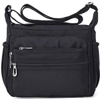 NOTAG Bolso de Hombro Mujer, Moda Bolso Bandolera de Nylon Impermeable Bolso de Mano de Viaje Con Varios Bolsillos, 2 tamaño