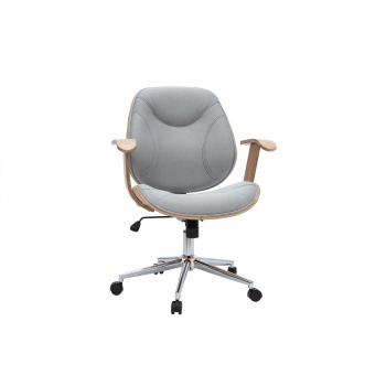 Silla de escritorio moderna tejido gris claro Yorke